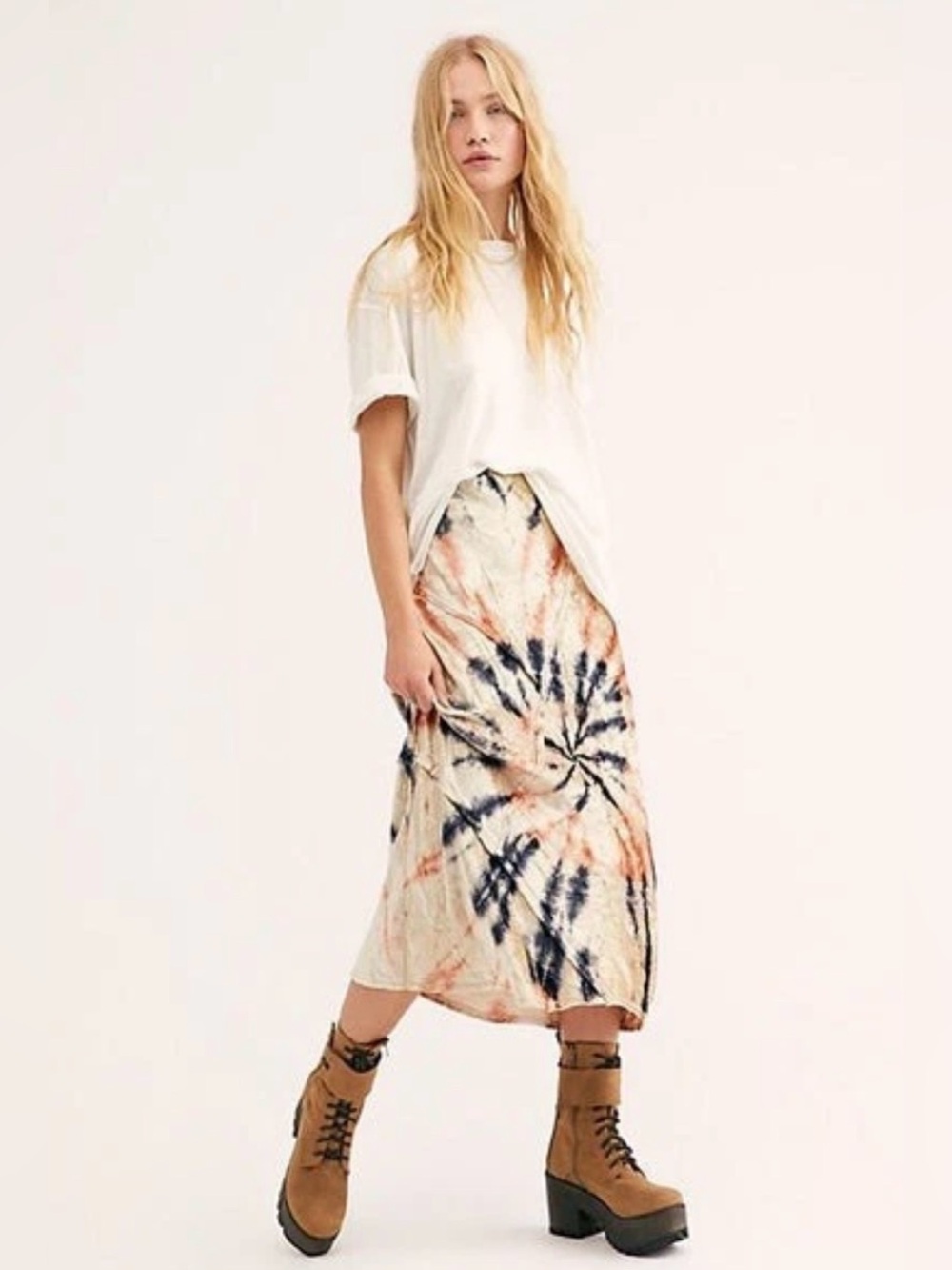Free People Serious Swagger Velvet Skirt